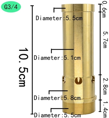 3/4" taux d'écoulement d'eau du bec 66gpm de barboteur de la fontaine DN20