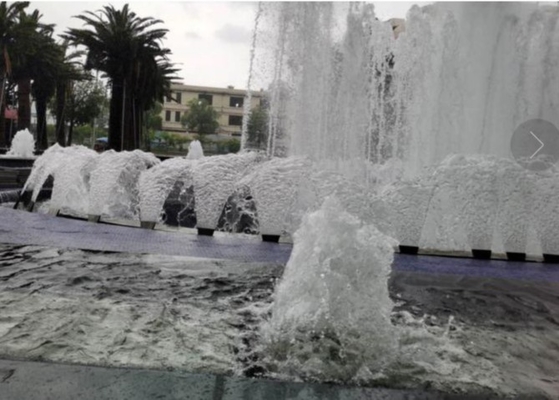 Écoulement d'eau 6m3/H de becs de fontaine de danse de fan d'acier inoxydable