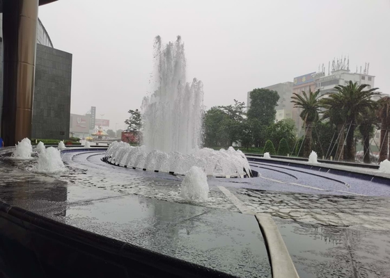 Écoulement d'eau 6m3/H de becs de fontaine de danse de fan d'acier inoxydable