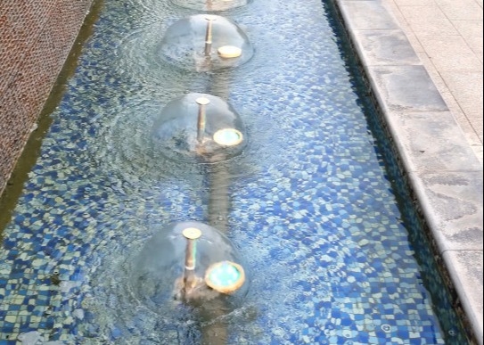 écoulement d'eau du jet 22gpm de bec de fontaine de Bell de l'eau de 1.5psi DN25