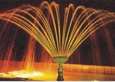 La fontaine en laiton de danse de conte de Chromplate Phoenix équipe le jet d'un gicleur