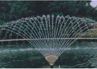 La fontaine en laiton de danse de conte de Chromplate Phoenix équipe la haute d'un gicleur de jet d'eau de 4m