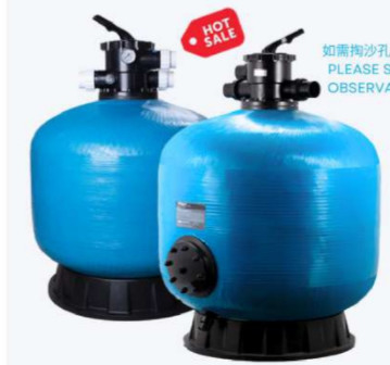 S400 Réservoir de filtrage de sable de piscine en fibre de verre monté sur le dessus