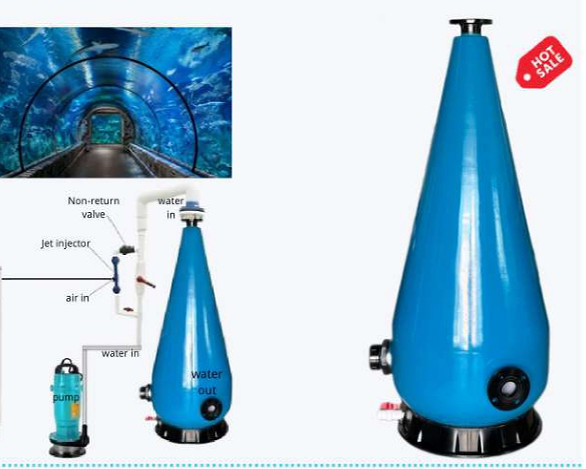 S400-H1050 Cône d'aération, adapté à l'aquaculture, piscine de haute qualité.