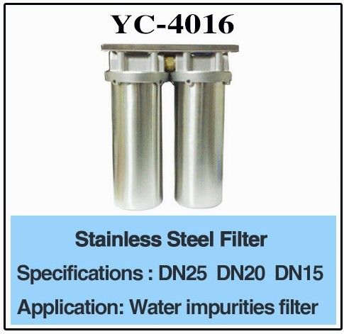3/4" filtre d'eau d'acier inoxydable de DN25 DN20