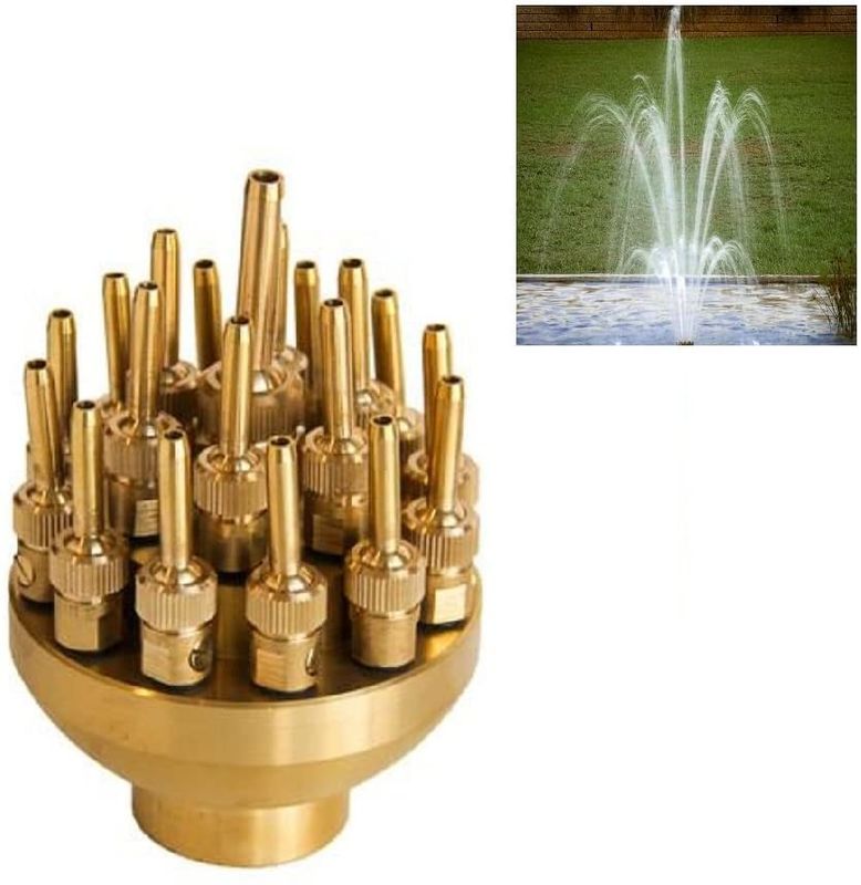 La nouvelle vente chaude 2" les 3 couches réglables en laiton fleurissent la fontaine d'eau de fleur Jet Nozzles