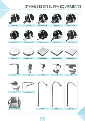 Massage Stainless Steel Waterfall Jet