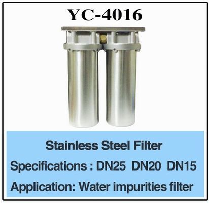 3/4" filtre d'eau d'acier inoxydable de DN25 DN20